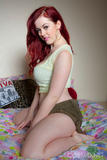 Jessica Dawson in Shorts On The Bed-c3t8qq4hnm.jpg